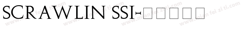 Scrawlin SSi字体转换